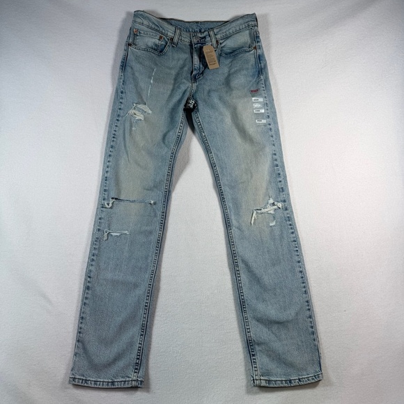 Levis Jeans Mens 31 Blue 511 Straight Light Wash NWT - Picture 1 of 14